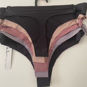 Nicole Miller Women's Panties Set - Black, Pink, Purple